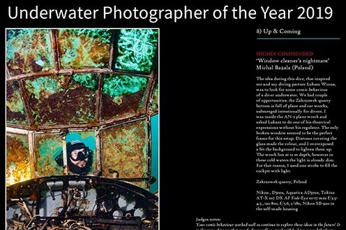 Jestem w Underwater Photographer Of The Year 2019!